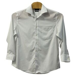 Lauren Ralph Lauren Men’s White Long‎ Sleeve Button Down Dress Shirt  Sz XL